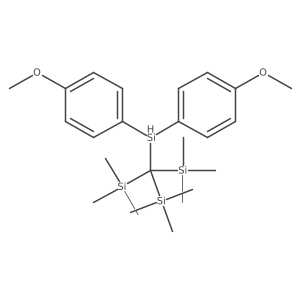 Silane, [[bis(4-methoxyphenyl)silyl]methylidyne]tris[trimethyl-结构式