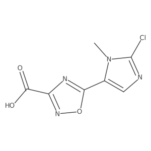 5-(2-chloro-1-methyl-1H-imidazol-5-yl)-1,2,4-oxadiazole-3-carboxylic acid Structure