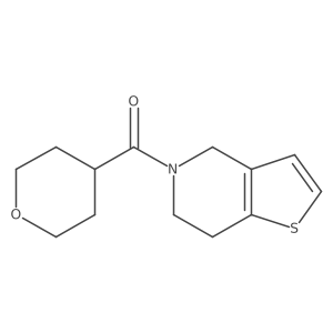 (6,7-dihydrothieno[3,2-c]pyridin-5(4H)-yl)(tetrahydro-2H-pyran-4-yl)methanone结构式