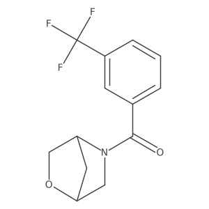 2-Oxa-5-azabicyclo[2.2.1]heptan-5-yl(3-(trifluoromethyl)phenyl)methanone Structure