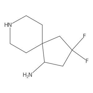 (S)-3,3-Difluoro-8-azaspiro[4.5]decan-1-amine Structure