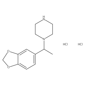 (R)-1-(1-(Benzo[D][1,3]dioxol-5-YL)ethyl)piperazine 2hcl Structure