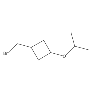 1-(Bromomethyl)-3-(propan-2-yloxy)cyclobutane结构式