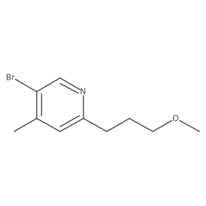 5-Bromo-2-(3-methoxypropyl)-4-methylpyridine结构式