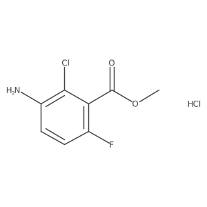 Methyl 3-amino-2-chloro-6-fluorobenzoate hydrochloride结构式