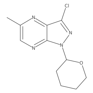 3-Chloro-5-methyl-1-(tetrahydro-2H-pyran-2-yl)-1H-pyrazolo[3,4-b]pyrazine Structure