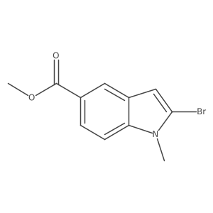 Methyl 2-bromo-1-methyl-1H-indole-5-carboxylate Structure