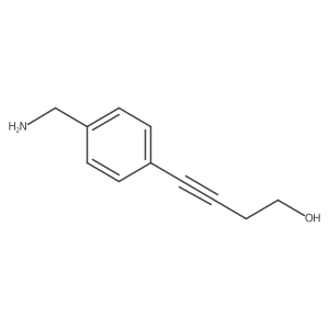 4-[4-(Aminomethyl)phenyl]but-3-yn-1-ol结构式