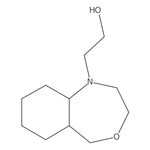 2-(3,5,5a,6,7,8,9,9a-octahydro-2H-benzo[e][1,4]oxazepin-1-yl)ethanol结构式