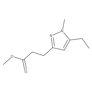 Methyl 5-ethyl-1-methyl-1H-pyrazole-3-propanoate Structure