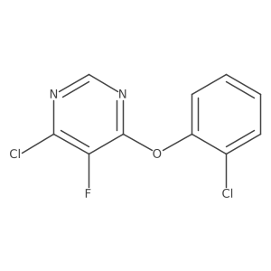 4-Chloro-6-(2-chlorophenoxy)-5-fluoropyrimidine Structure