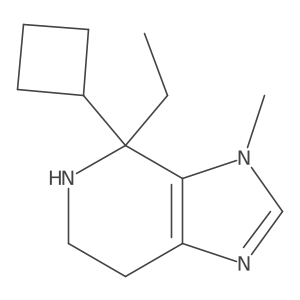 4-cyclobutyl-4-ethyl-3-methyl-3H,4H,5H,6H,7H-imidazo[4,5-c]pyridine结构式