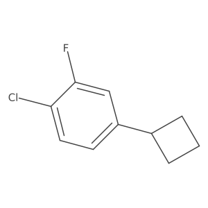 1-Chloro-4-cyclobutyl-2-fluorobenzene Structure