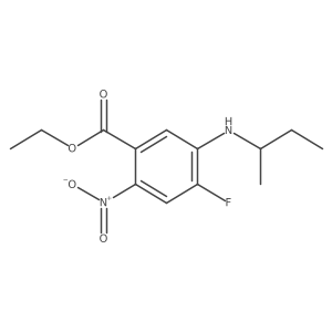 Ethyl 5-[(butan-2-yl)amino]-4-fluoro-2-nitrobenzoate结构式