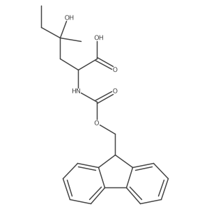 2-({[(9H-fluoren-9-yl)methoxy]carbonyl}amino)-4-hydroxy-4-methylhexanoic acid结构式