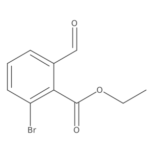 Ethyl 2-bromo-6-formylbenzoate结构式