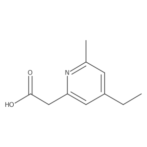 2-(4-Ethyl-6-methylpyridin-2-yl)acetic acid Structure