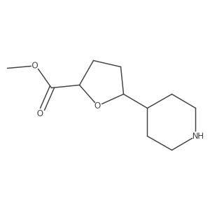 Methyl 5-(piperidin-4-yl)oxolane-2-carboxylate结构式