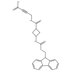 4-{[3-({[(9H-fluoren-9-yl)methoxy]carbonyl}amino)cyclobutyl]formamido}but-2-ynoic acid Structure