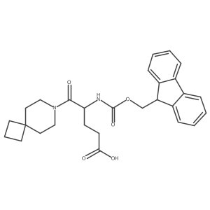 5-{7-azaspiro[3.5]nonan-7-yl}-4-({[(9H-fluoren-9-yl)methoxy]carbonyl}amino)-5-oxopentanoic acid结构式