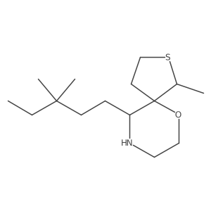 10-(3,3-Dimethylpentyl)-1-methyl-6-oxa-2-thia-9-azaspiro[4.5]decane Structure