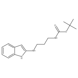 tert-butyl N-{3-[(1H-indol-2-yl)amino]propyl}carbamate结构式