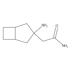 2-{3-Aminobicyclo[3.2.0]heptan-3-yl}acetamide结构式