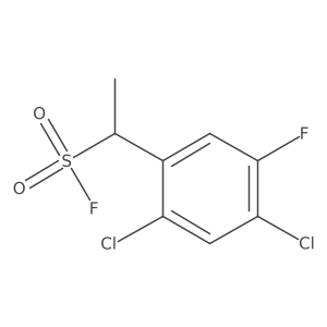 1-(2,4-Dichloro-5-fluorophenyl)ethane-1-sulfonyl fluoride Structure