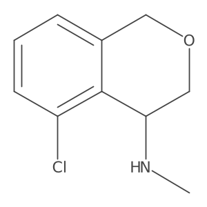(R)-5-Chloro-N-methylisochroman-4-amine结构式