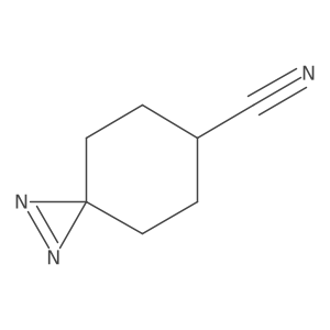 1,2-Diazaspiro[2.5]oct-1-ene-6-carbonitrile结构式