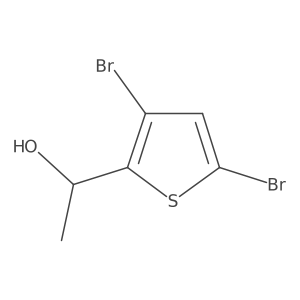 (1S)-1-(3,5-dibromothiophen-2-yl)ethan-1-ol结构式