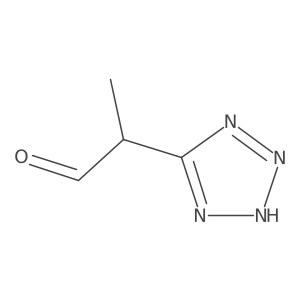2-(1H-1,2,3,4-tetrazol-5-yl)propanal Structure