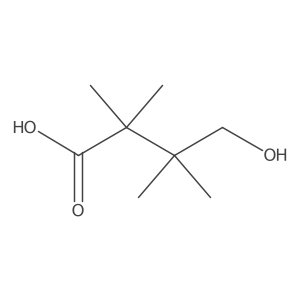 4-Hydroxy-2,2,3,3-tetramethylbutanoic acid结构式