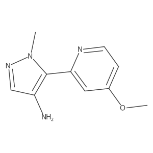 5-(4-methoxypyridin-2-yl)-1-methyl-1H-pyrazol-4-amine结构式