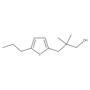 2,2-Dimethyl-3-(5-propylthiophen-2-yl)propan-1-ol Structure