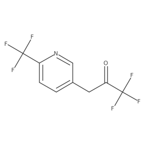 1,1,1-Trifluoro-3-[6-(trifluoromethyl)pyridin-3-yl]propan-2-one Structure