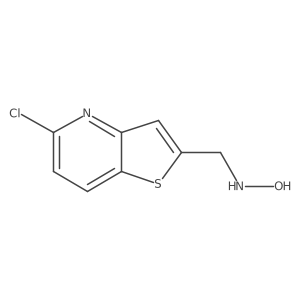 N-({5-chlorothieno[3,2-b]pyridin-2-yl}methyl)hydroxylamine结构式