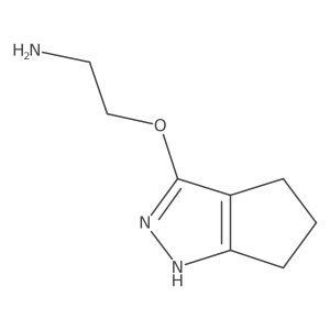 2-{1H,4H,5H,6H-cyclopenta[c]pyrazol-3-yloxy}ethan-1-amine结构式