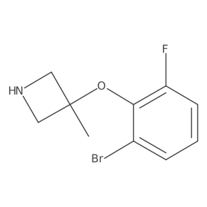 3-(2-Bromo-6-fluorophenoxy)-3-methylazetidine结构式