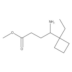 Methyl 4-amino-4-(1-ethylcyclobutyl)butanoate结构式