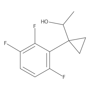 1-[1-(2,3,6-Trifluorophenyl)cyclopropyl]ethan-1-ol Structure
