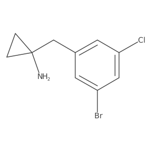 1-[(3-Bromo-5-chlorophenyl)methyl]cyclopropan-1-amine Structure