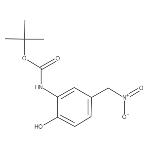 tert-butyl N-[2-hydroxy-5-(nitromethyl)phenyl]carbamate Structure