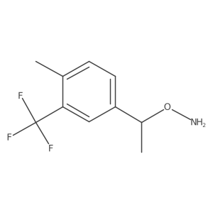 O-{1-[4-methyl-3-(trifluoromethyl)phenyl]ethyl}hydroxylamine结构式