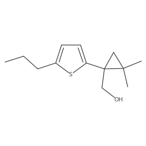 [2,2-Dimethyl-1-(5-propylthiophen-2-yl)cyclopropyl]methanol Structure