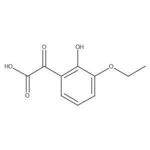 2-(3-Ethoxy-2-hydroxyphenyl)-2-oxoacetic acid Structure
