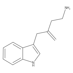 3-[(1H-indol-3-yl)methyl]but-3-en-1-amine结构式