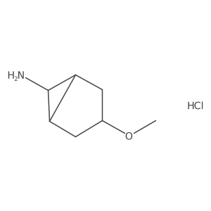 3-Methoxybicyclo[3.1.0]hexan-6-amine hydrochloride结构式