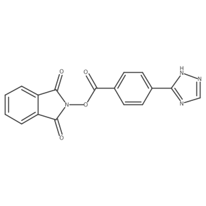 1,3-dioxo-2,3-dihydro-1H-isoindol-2-yl 4-(1H-1,2,4-triazol-5-yl)benzoate结构式