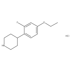 4-(4-Ethoxy-2-fluorophenyl)piperidine hydrochloride Structure